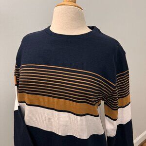 NEW Denim & Flower Ricky Singh Pullover Striped Casual Shirt Sz M